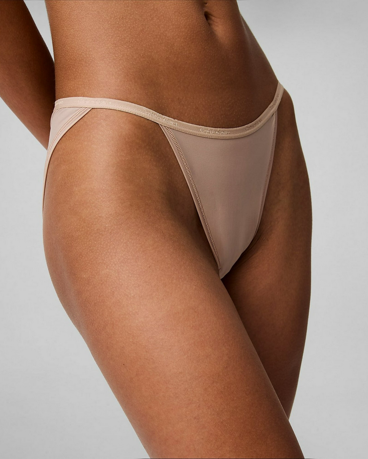 CALVIN KLEIN Ideal Micro String Bikini Underwear NUDE XS