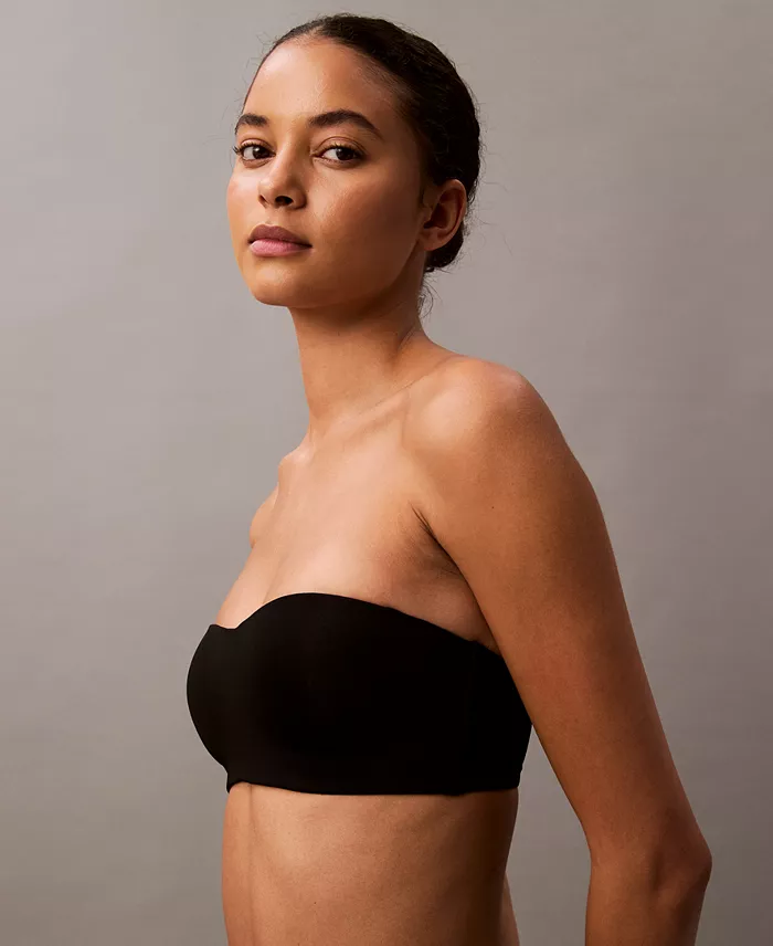 NWD CALVIN KLEIN Form to Body Lightly Lined Bandeau Bra BLACK XL