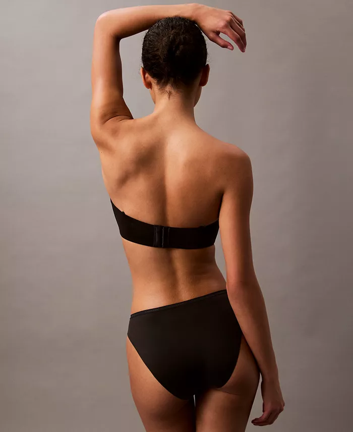 NWD CALVIN KLEIN Form to Body Lightly Lined Bandeau Bra BLACK XL
