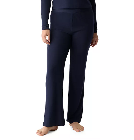 GAP BODY Ribbed High-Rise Pajama Pants NAVY L