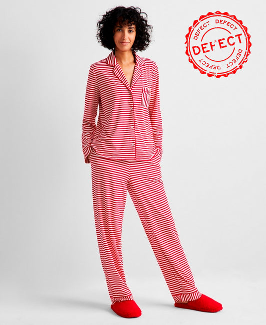 NWD STATE OF DAY Pajamas Lounge Stripe Supersoft Lounge Stripe RED XXL