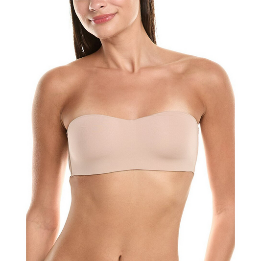 CALVIN KLEIN Form to Body Lightly Lined Bandeau Bra BEIGE L