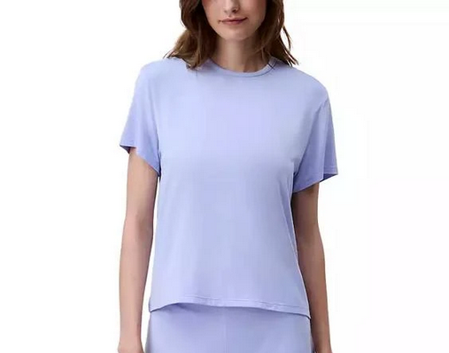 CALVIN KLEIN Short-Sleeve Sleep Tee BLUE XS