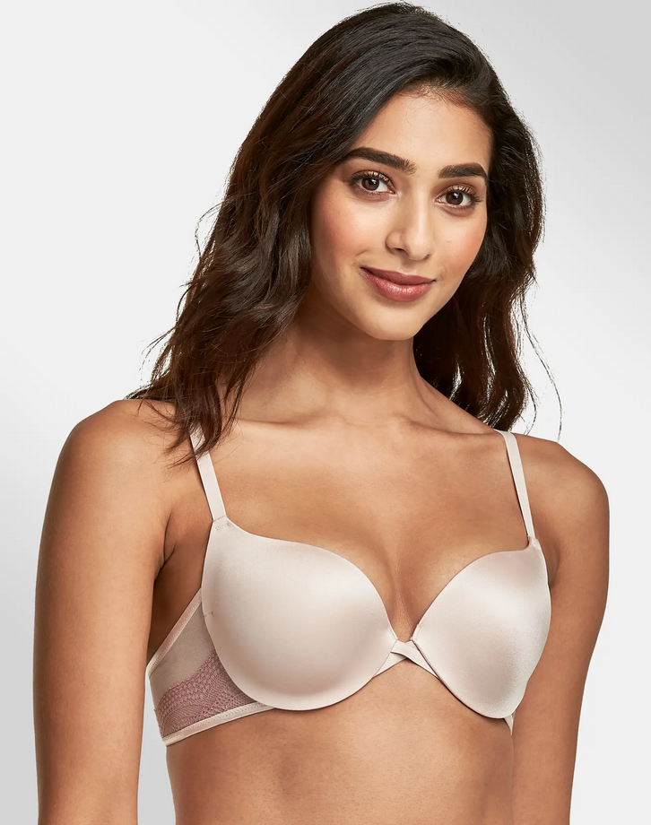 MAIDENFORM Push Up & In Underwire Push-Up Bra SANDSHELL 40C