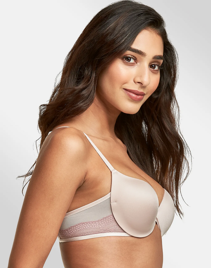 MAIDENFORM Push Up & In Underwire Push-Up Bra SANDSHELL 40C