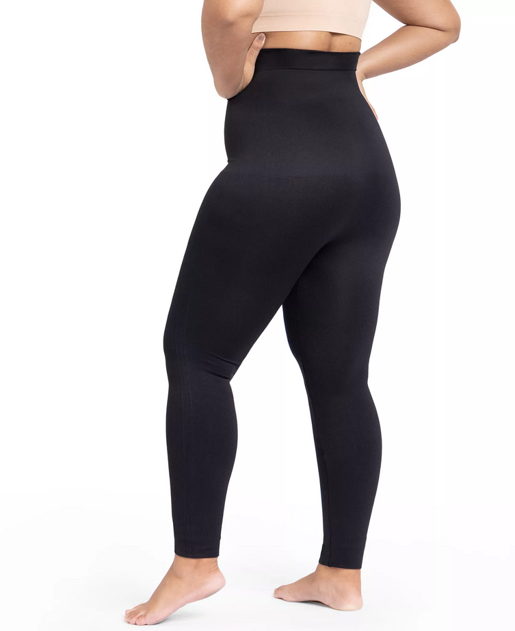 SHAPERMINT High Waisted Shaping Leggings BLACK M