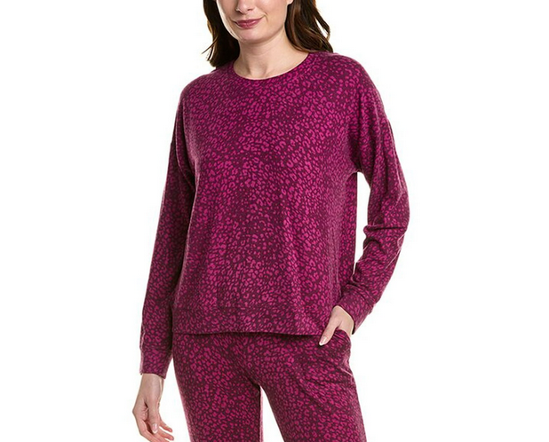 SANCTUARY Top pajama long sleeve PURPLE L