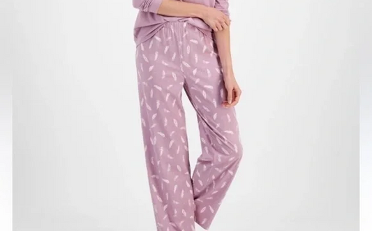 CHARTER CLUB Long-Sleeve Pajama pants PURPLE XXL