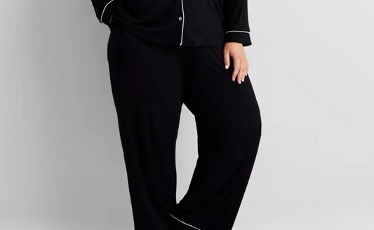 STATE OF DAY Pajama pants BLACK 2X