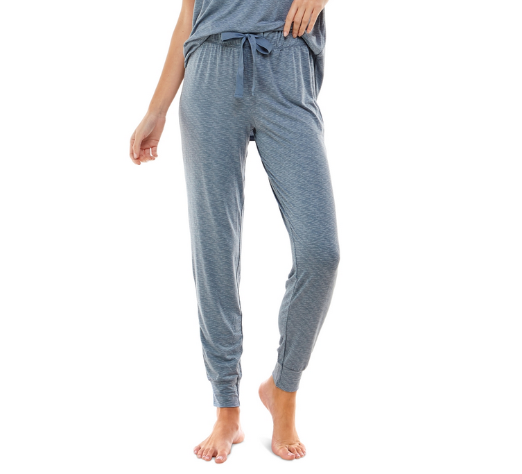 ROUDELAIN Printed Jogger Pajama Pants BLUE S