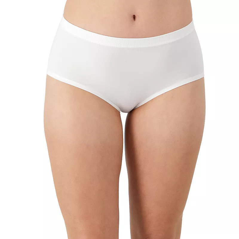 MAIDENFORM Seamless Hipster Underwear WHITE