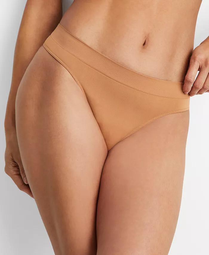 STATE OF DAY Seamless Thong Underwear BROWN XXL