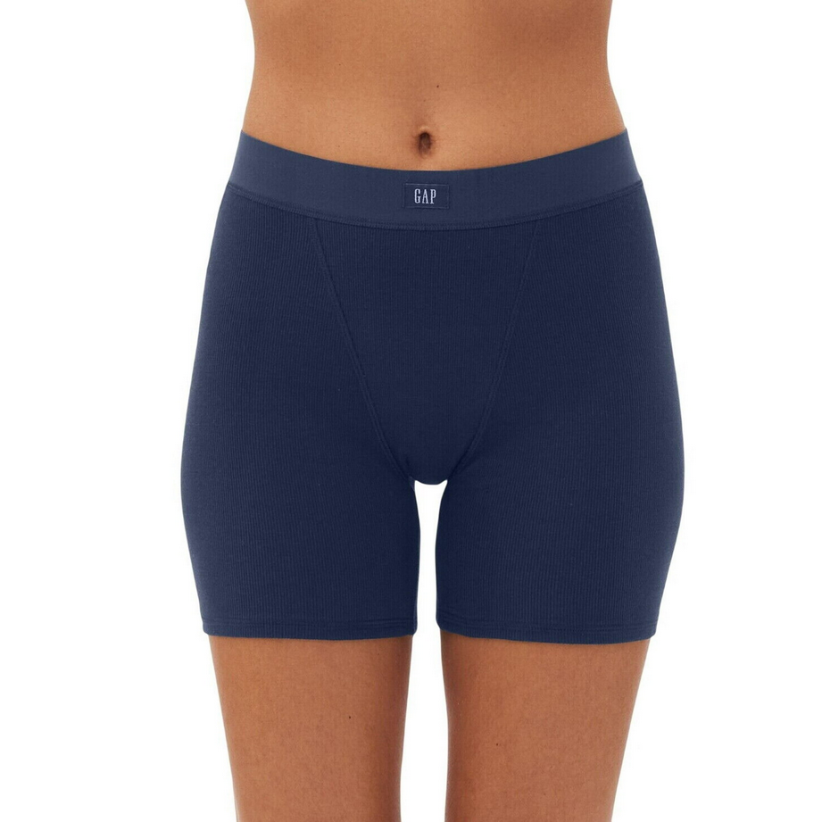GAPBODY Logo Comfort High Waist Low Shorts BLUE S