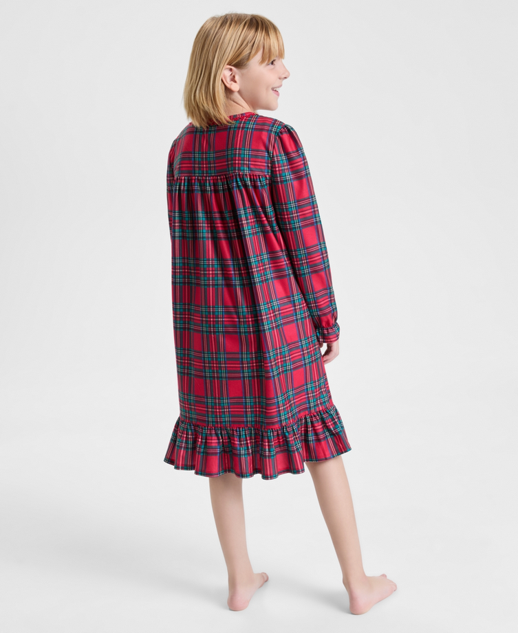 HOLIDAY LANE 2 Pieces Brinkley Plaid Nightgown with Doll Dress RED S
