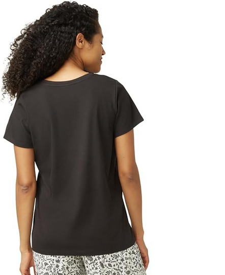 HUE Super Soft Pajama Top BLACK S