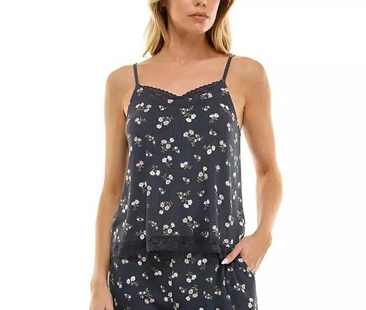 ROUDELAIN Pull On Cami Top DITSY GREY M