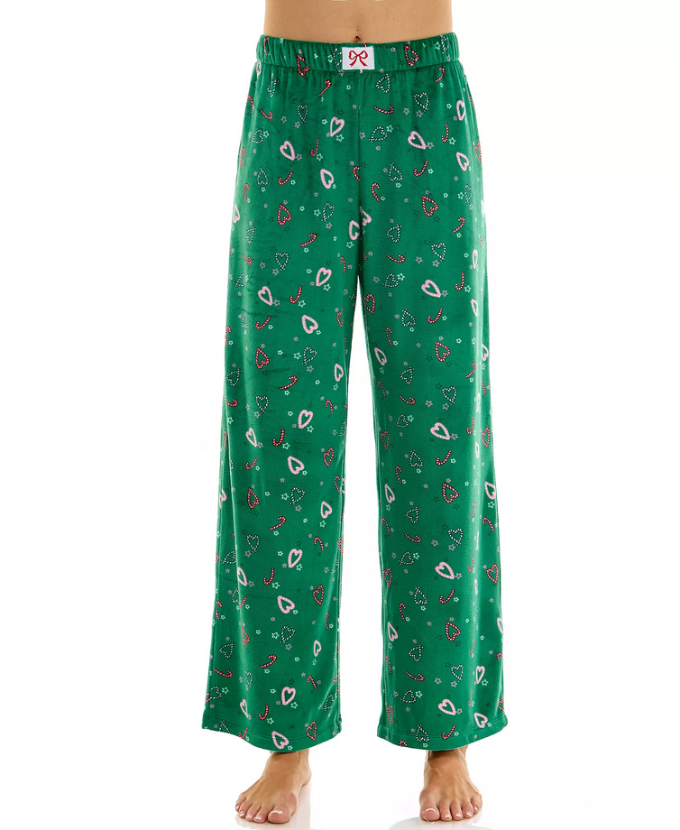 ROUDELAIN Velour Open Leg Pull-On Pants CURLY CANES