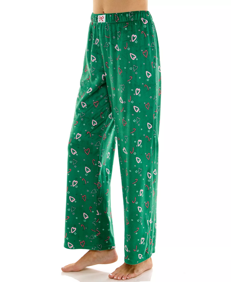 ROUDELAIN Velour Open Leg Pull-On Pants CURLY CANES