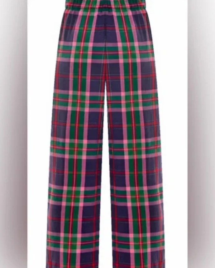 ROUDELAIN Plaid Flannel Pajama Bottoms GINGERBREAD