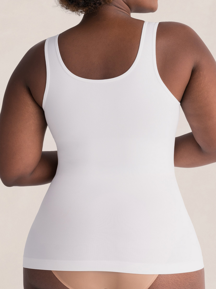 SHAPERMINT Essentials All Day Every Day Shaper Tank WHITE M