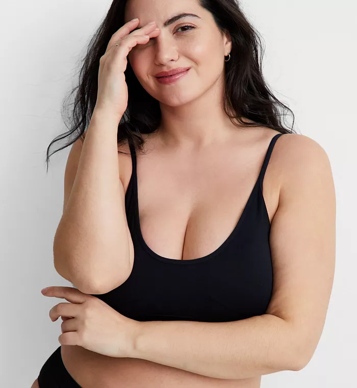 STATE OF DAY Seamless Bralette BLACK XXL
