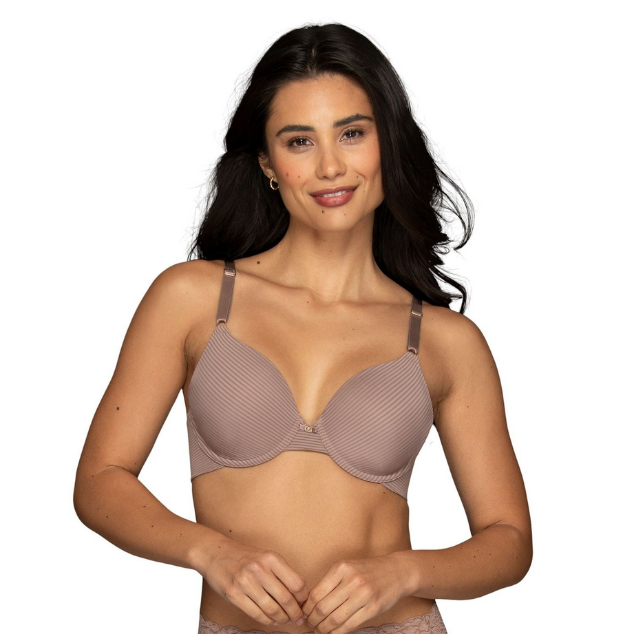 VANITY FAIR Beauty Back Full-Coverage Bra TAUPED STRIP 36B