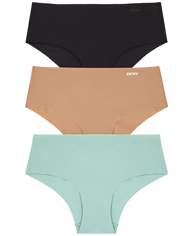 DKNY 3-Pk. Litewear Cut Anywear Hipster Underwear ASSORTED M