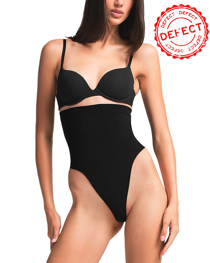NWD SKIMS Seamless Sculpt High Waist Thong BLACK 2XL