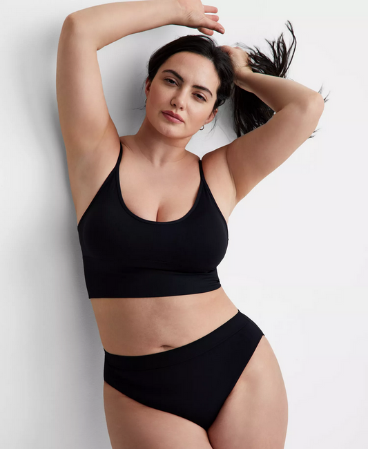 STATE OF DAY Seamless Bralette BLACK XXL