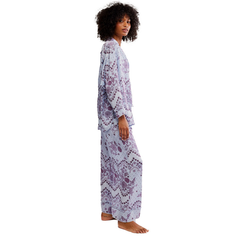 FREE PEOPLE Dreamy Days Pajama Set SEASKY BLUE XL