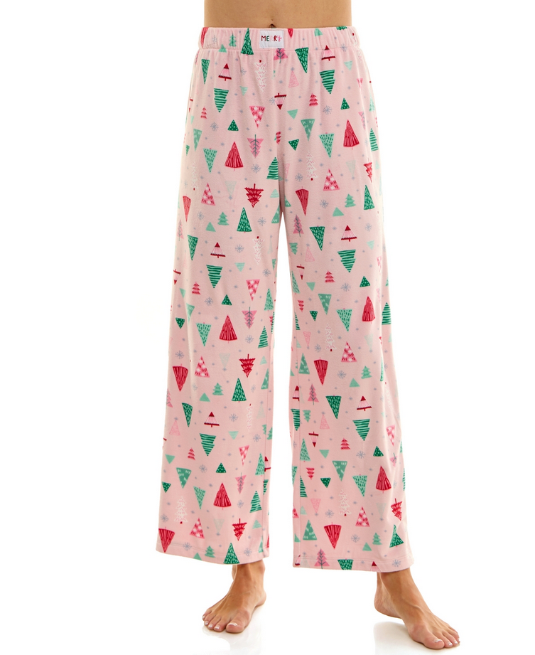 ROUDELAIN Printed Open Leg Velour Pants CRAFTED TRESS L