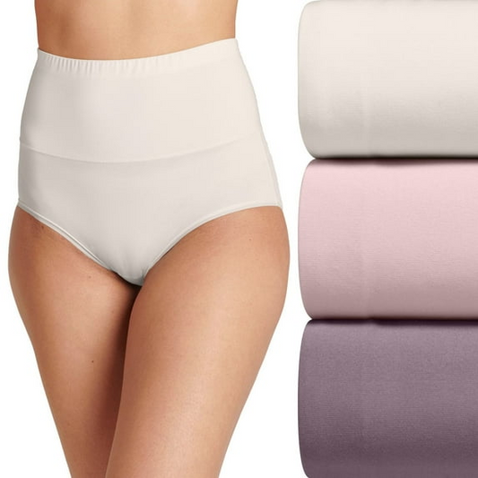 JOCKEY Skimmies 360° 3-Pack Smoothing Brief Panty Set ASSORTED S