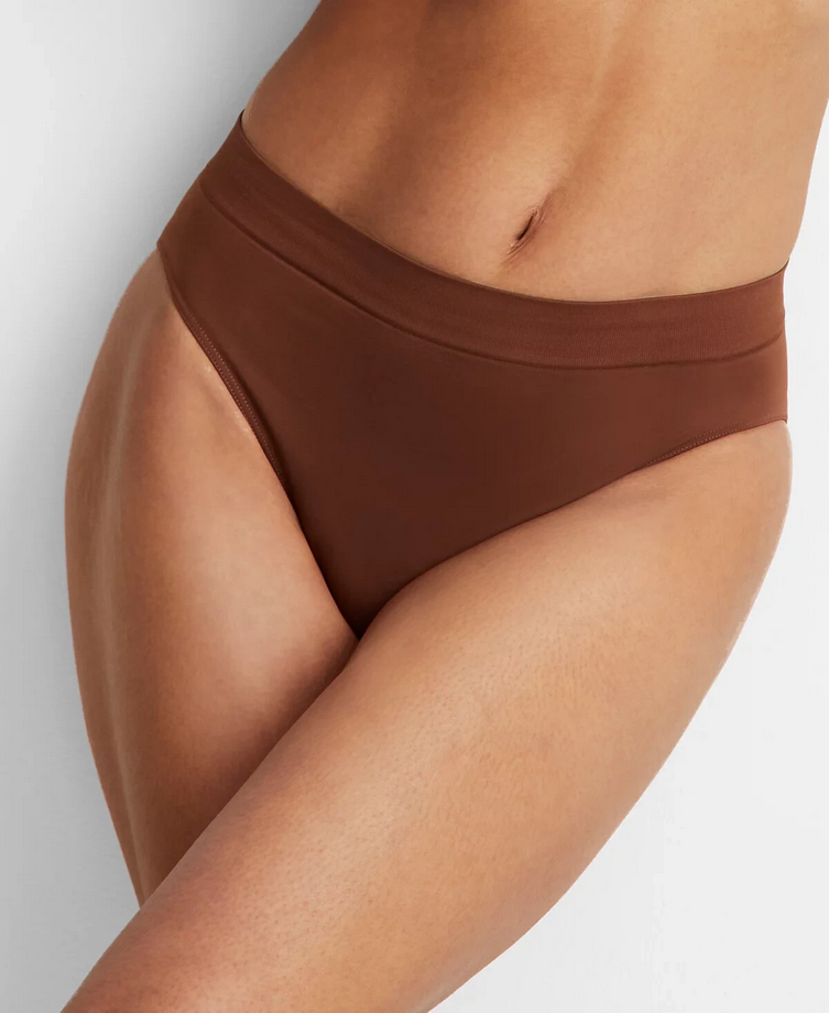 STATE OF DAY Seamless High-Cut Underwear COFFE L