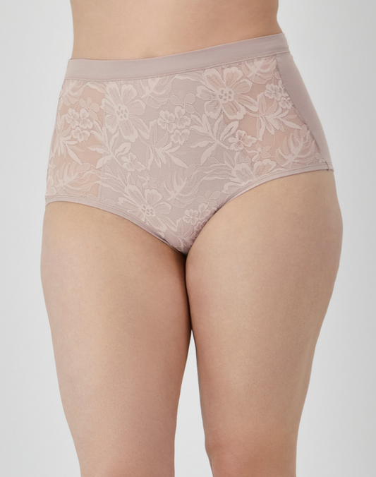 BALI Breathe Lace High Rise Brief GLOSS L