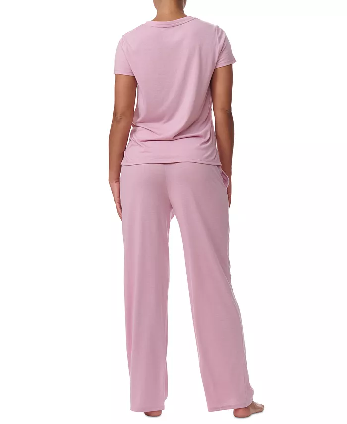 TOMMY HILFIGER Short Sleeve Crewneck Sleep Tee pajama set BREEZY ORCHID M