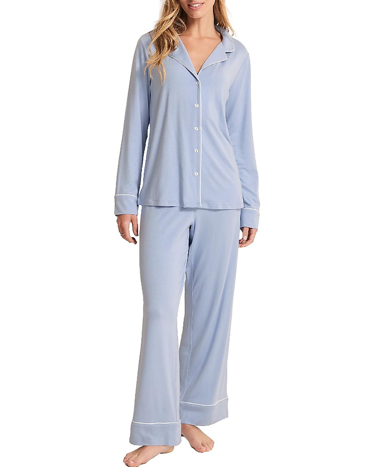ADORE ME Long Sleeve Top and Pants Pajama Set CHAMBRY BLUE XL