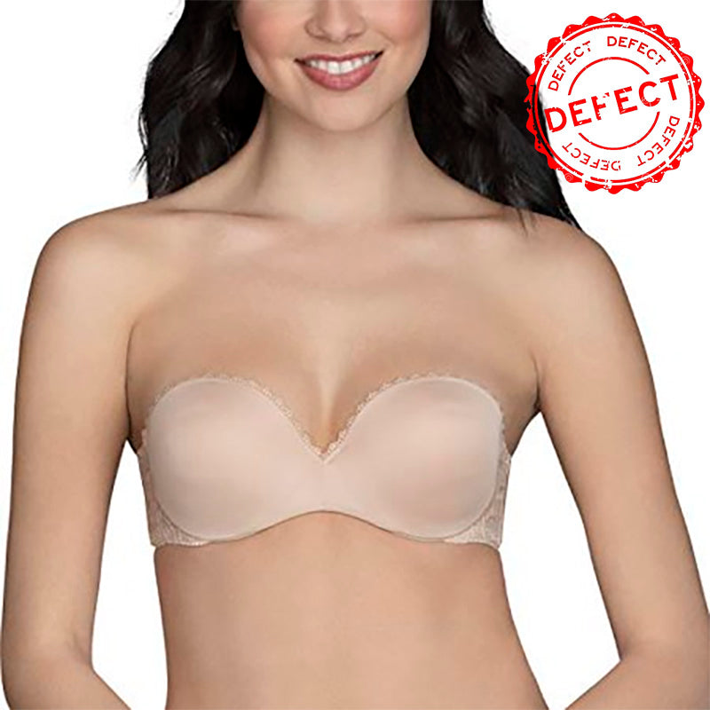 NWD VANITY FAIR Push Up Bra Strapless BEIGE 36C