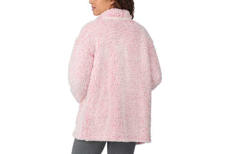 CUDDL DUDS Snuggle Up Sherpa Cardi PINK M