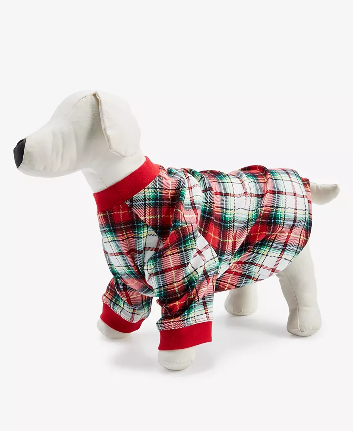 HOLIDAY LANE Winterton Plaid Cotton Matching Family Pet Pajamas MULTICOLOR S