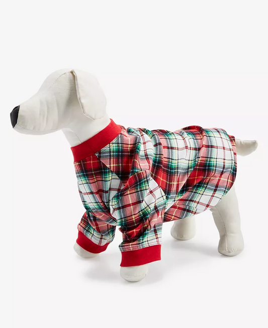 HOLIDAY LANE Winterton Plaid Cotton Matching Family Pet Pajamas MULTICOLOR S