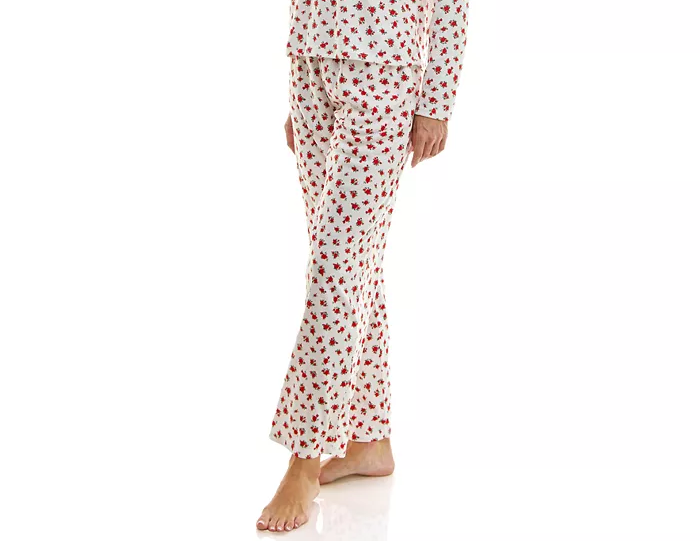 ROUDELAIN Printed Pointelle Long-Sleeve Pants MULTICOLOR XL