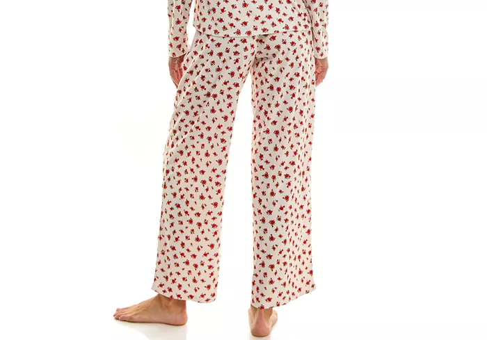 ROUDELAIN Printed Pointelle Long-Sleeve Pants MULTICOLOR XL