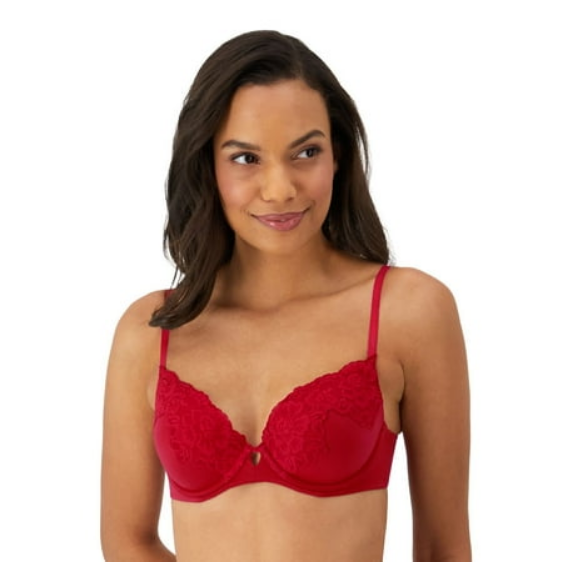 MAIDENFORM Comfort Devotion Your Lift Underwire Bra IMPULSE RED 38D