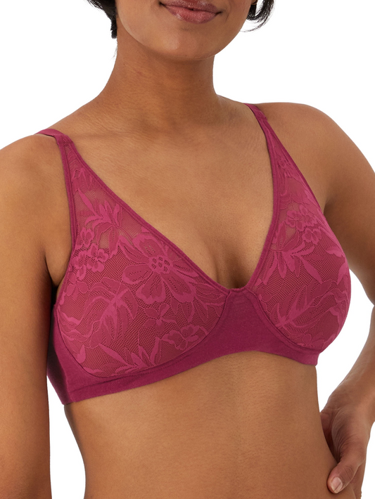 BALI Breathe Wire-Free T-Shirt Bra DEEP CERISE 2XL