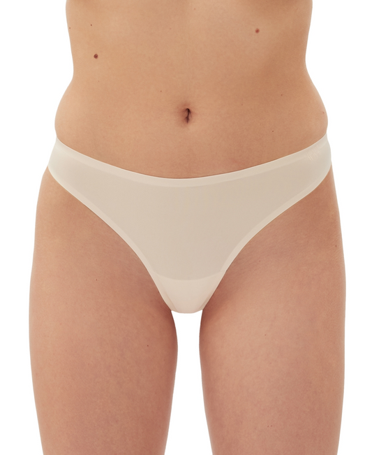 GAPBODY Everyday Essentials Laser Bonded Thong Underwear BEIGE XL