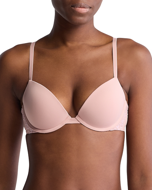 CALVIN KLEIN Attraction Push Up Plunge Bra PINK 34C