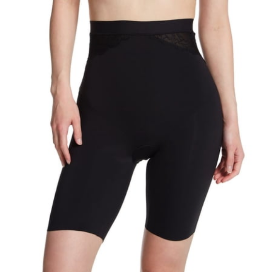 MAIDENFORM Sleek Smoother Hi-Waist Shorty BLACK XL