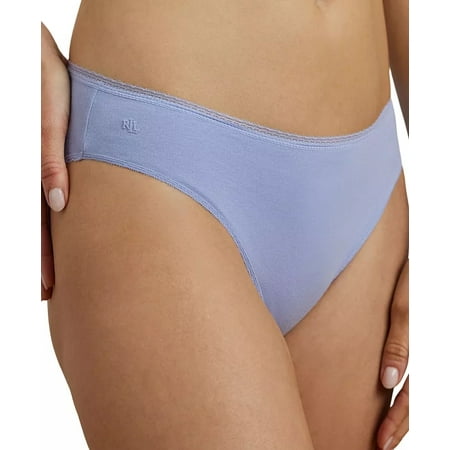 RALPH LAUREN French Cut Bikini Underwear BLUE S