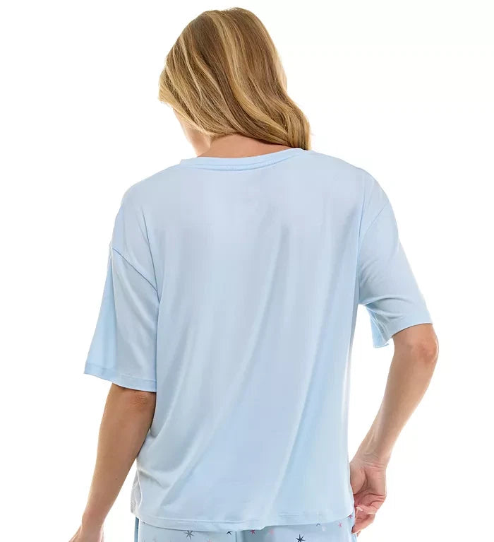 NWD ROUDELAIN Drop-Shoulder Crewneck Sleep Tee BLUE XS