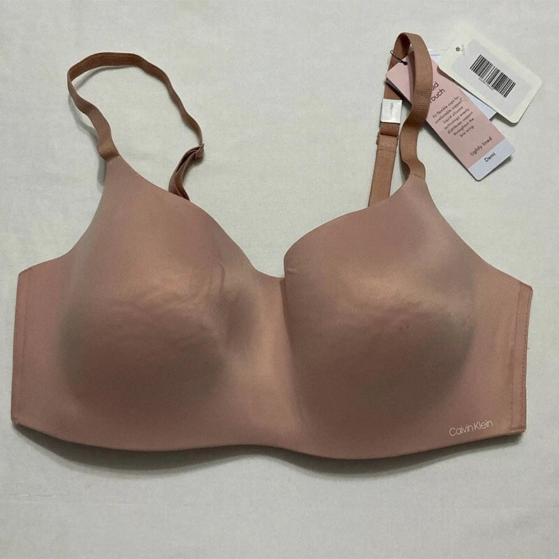 NWD Calvin Klein Touch Lightly Lined Scoop Neck Bra Honey 38C